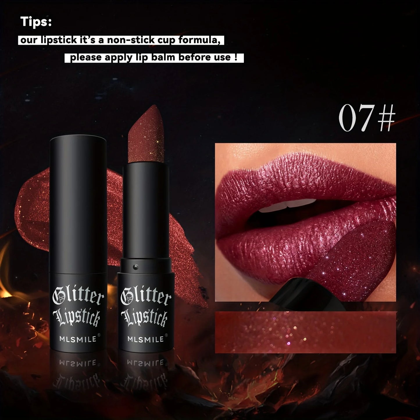 
                  
                    7 Colors Glitter Lipstick Hydrating Sparkling Shine Lip Color
                  
                