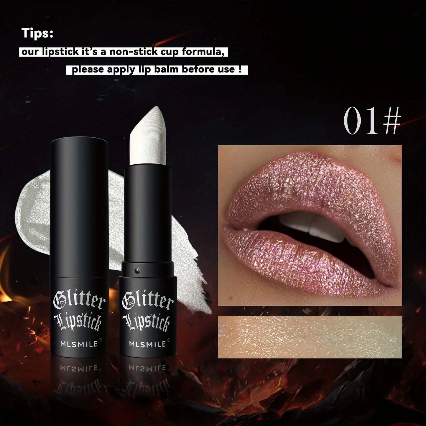 
                  
                    7 Colors Glitter Lipstick Hydrating Sparkling Shine Lip Color
                  
                